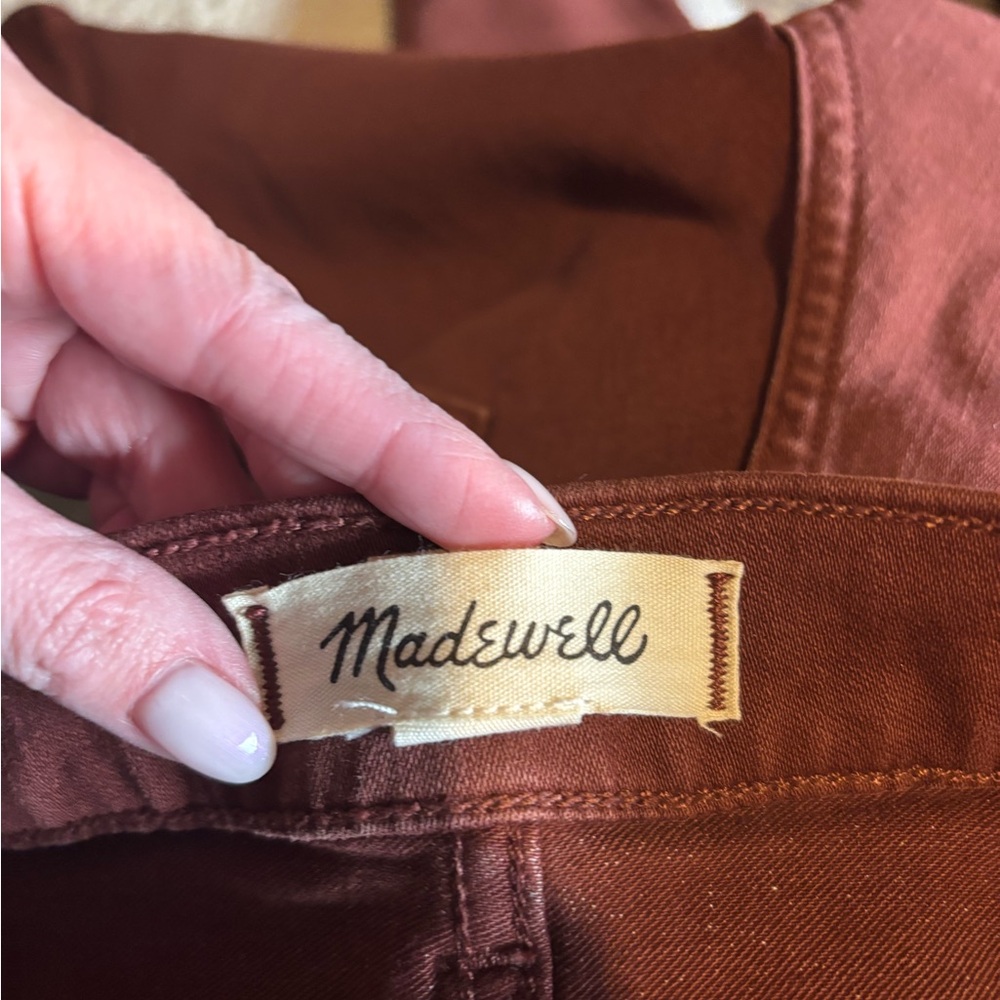 Madewell NWOT High-Waist Rust Brown Wide-Leg Jeans Sz 29 - Picture 10 of 10